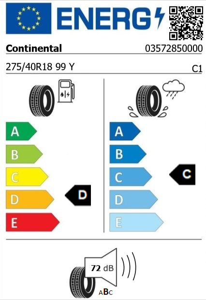 Anvelopa vara 275/40/18 Continental ContiSportContact3 RunOnFlat 99Y