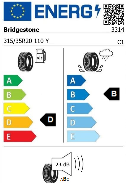 Anvelopa vara 315/35/20 Bridgestone DuelerSport XL RunOnFlat 110Y