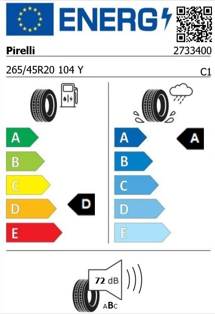 Anvelopa vara 265/45/20 Pirelli Scorpion Verde 104Y