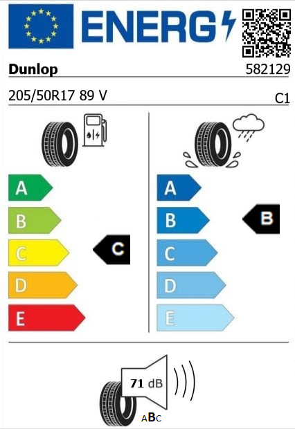 Anvelopa vara 205/50/17 Dunlop BluResponse 89V