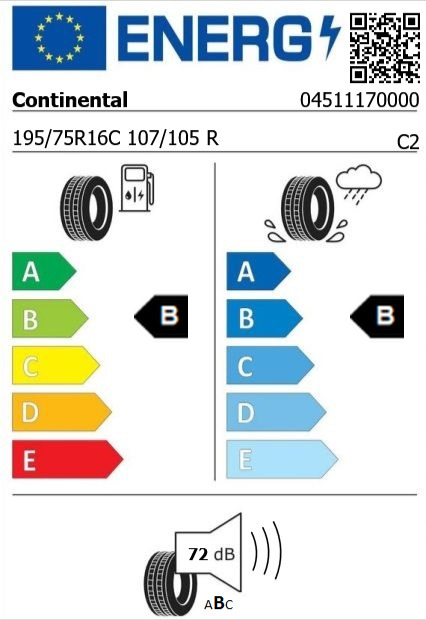 Anvelopa vara 195/75/16C Continental ContiVancoContact100 107/105R