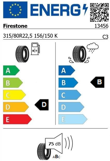 Anvelopa tractiune 315/80/22,5 Firestone FD833 On/Off 156/150K