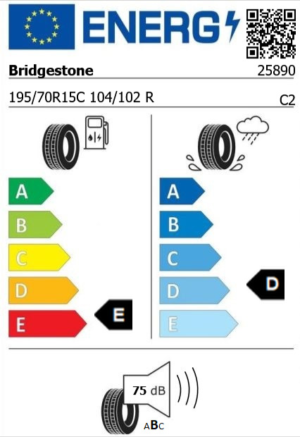 Anvelopa iarna 195/70/15C Bridgestone W995 XL 104/102R