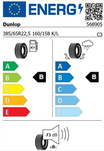 Anvelopa directie 385/65/22,5 Dunlop SP346 (MS) 160/158K/L