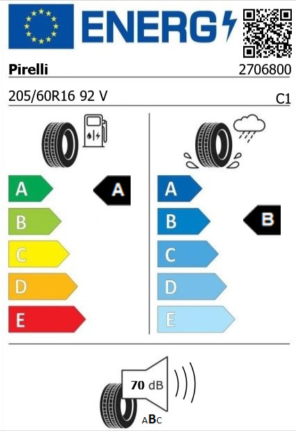 Anvelopa vara 205/60/16 Pirelli Cinturato P7 92V