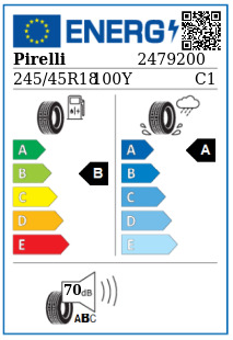 Anvelopa vara 245/45/18 Pirelli Cinturato P7 100Y