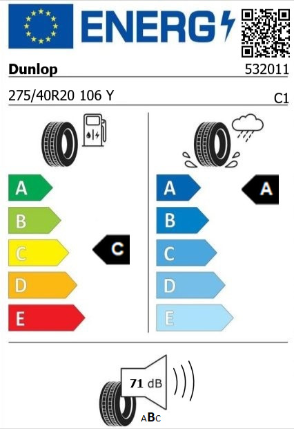 Anvelopa vara 275/40/20 Dunlop SP Maxx RT2 Suv XL 106Y