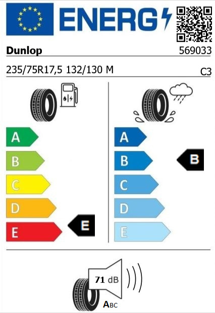 Anvelopa directie 235/75/17,5 Dunlop SP346 132/130M