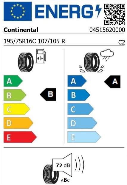 Anvelopa vara 195/75/16C Continental ContiVancoContact200 107/105R