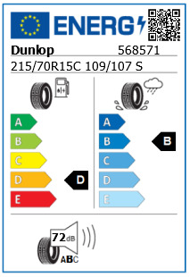 Anvelopa vara 215/70/15C Dunlop EconoDrive 109/107S