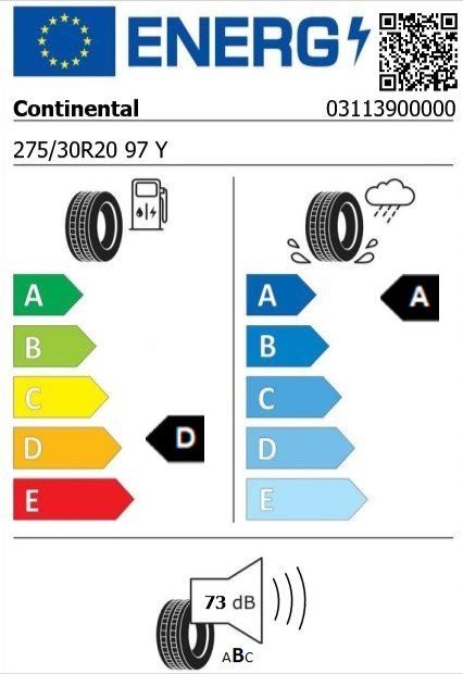 Anvelopa vara 275/30/20 Continental ContiSportContact7 97Y