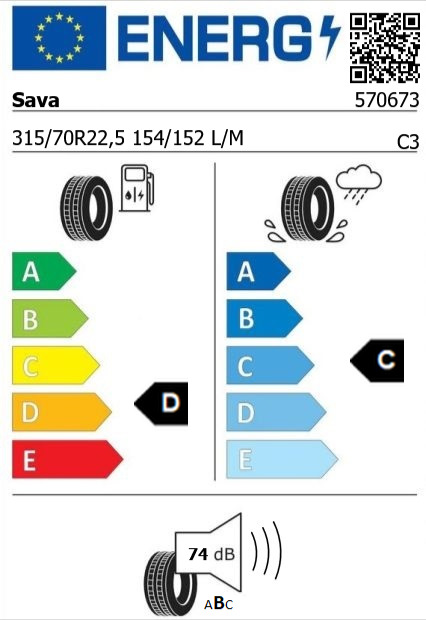 Anvelopa tractiune 315/70/22,5 Sava Orjak O5 (MS) 154/152L/M