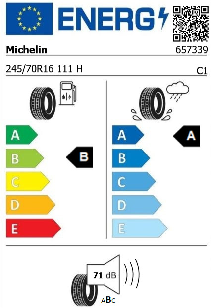 Anvelopa vara 245/70/16 Michelin Primacy4+ XL 111H