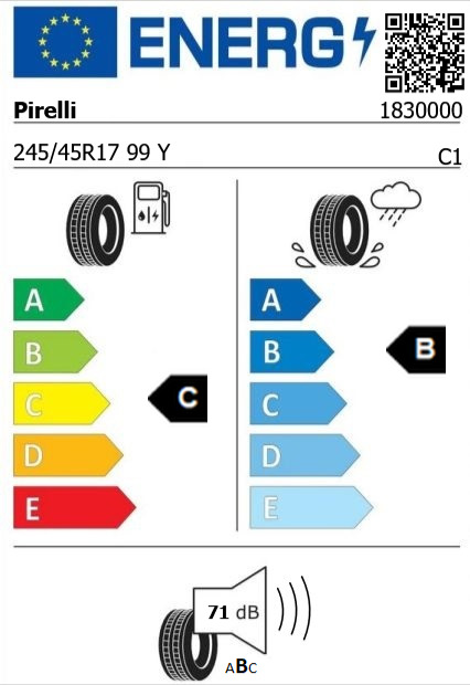 Anvelopa vara 245/45/17 Pirelli Cinturato P7 XL 99Y