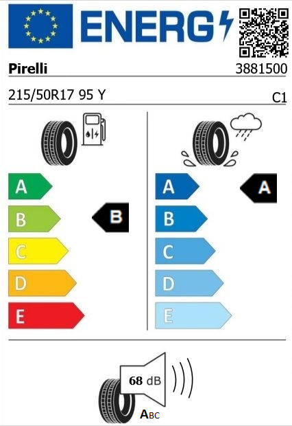 Anvelopa vara 215/50/17 Pirelli Powergy XL 95Y