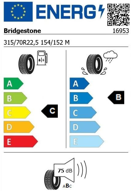 Anvelopa tractiune 315/70/22,5 Bridgestone RD2 154/152M