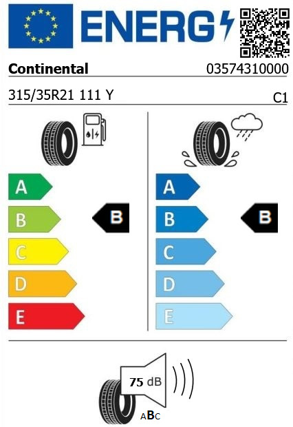 Anvelopa vara 315/35/21 Continental ContiPremiumContact6 RunOnFlat XL 111Y