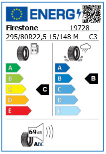Anvelopa directie 295/80/22,5 Firestone FS424 (MS) 15/148M