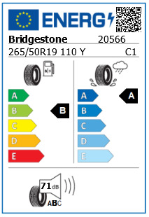 Anvelopa  265/50/19 Bridgestone Turanza6 XL 110Y