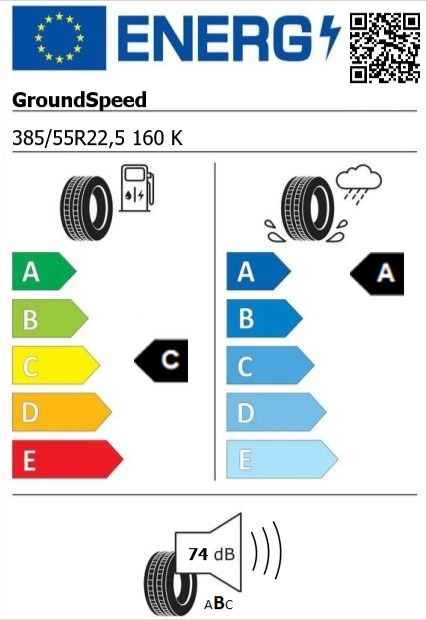 Anvelopa directie 385/55/22,5 GroundSpeed GSFS02 (MS) 160K