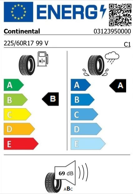 Anvelopa vara 225/60/17 Continental UltraContact  99V