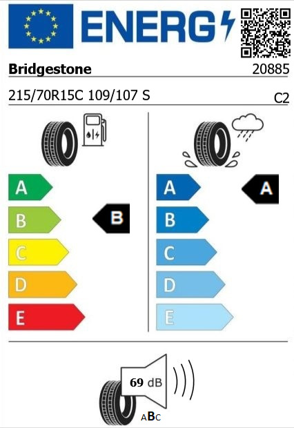 Anvelopa vara 215/70/15C Bridgestone Duravis Van 109/107S