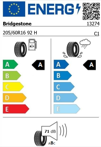 Anvelopa vara 205/60/16 Bridgestone Turanza ECO 92H