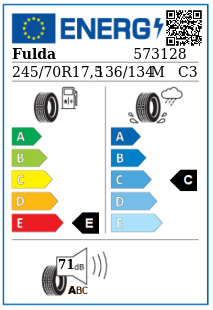 Anvelopa tractiune 245/70/17,5 Fulda RegioForce (MS) 136/134M