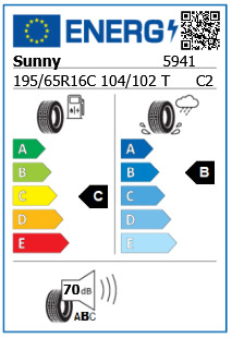 Anvelopa vara 195/65/16C Sunny NL106 104/102T
