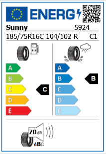 Anvelopa vara 185/75/16C Sunny NL106 104/102R
