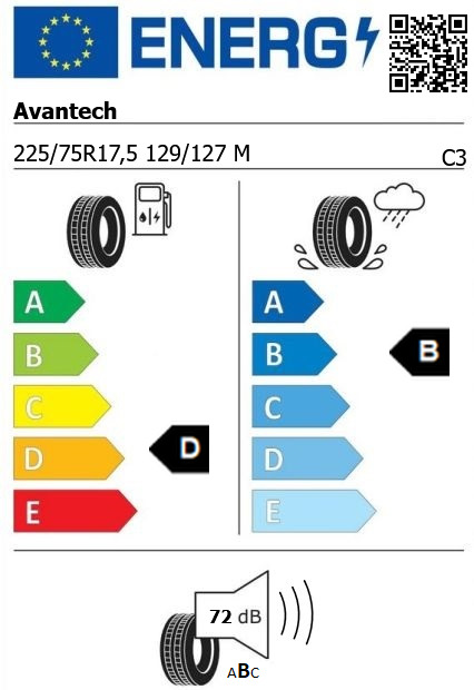 Anvelopa directie 225/75/17,5 Avantech APR1000 129/127M