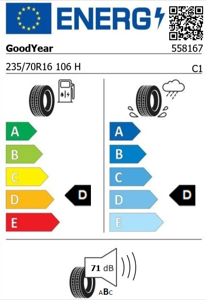 Anvelopa all seasons 235/70/16 GoodYear WranglerHP AllWeather 106H