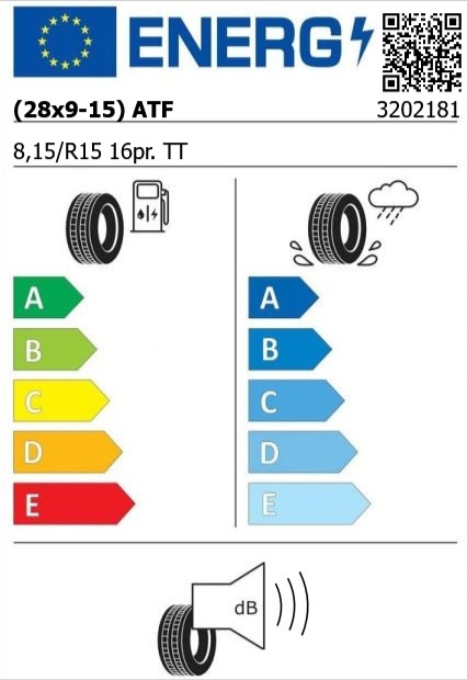 Anvelopa tractiune 8,15//15 ATF AT-5491 (28x9-15) 16pr. TT